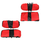 Red Golf Cart Seat Cover Diamond Stitch Front Rear Club Car Precedent 2004+