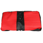 Red Golf Cart Seat Cover Diamond Stitch Front Rear Club Car Precedent 2004+