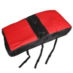 Red Golf Cart Seat Cover Diamond Stitch Front Rear Club Car Precedent 2004+