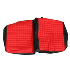 Red Golf Cart Seat Cover Diamond Stitch Front Rear Club Car Precedent 2004+