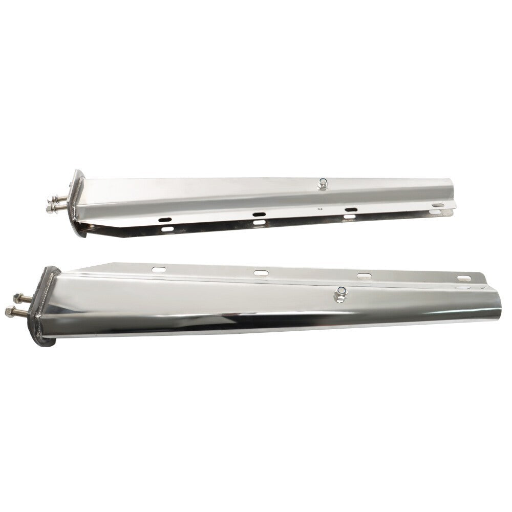 1 1/8" Bolt Semi Truck 30" Stainless Steel Tapered Straight Mud Flap Hanger
