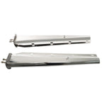 1 1/8" Bolt Semi Truck 30" Stainless Steel Tapered Straight Mud Flap Hanger