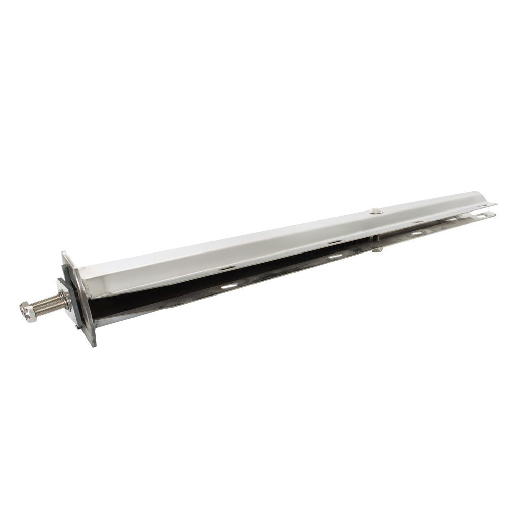 1 1/8" Bolt Semi Truck 30" Stainless Steel Tapered Straight Mud Flap Hanger