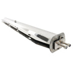 1 1/8" Bolt Semi Truck 30" Stainless Steel Tapered Straight Mud Flap Hanger