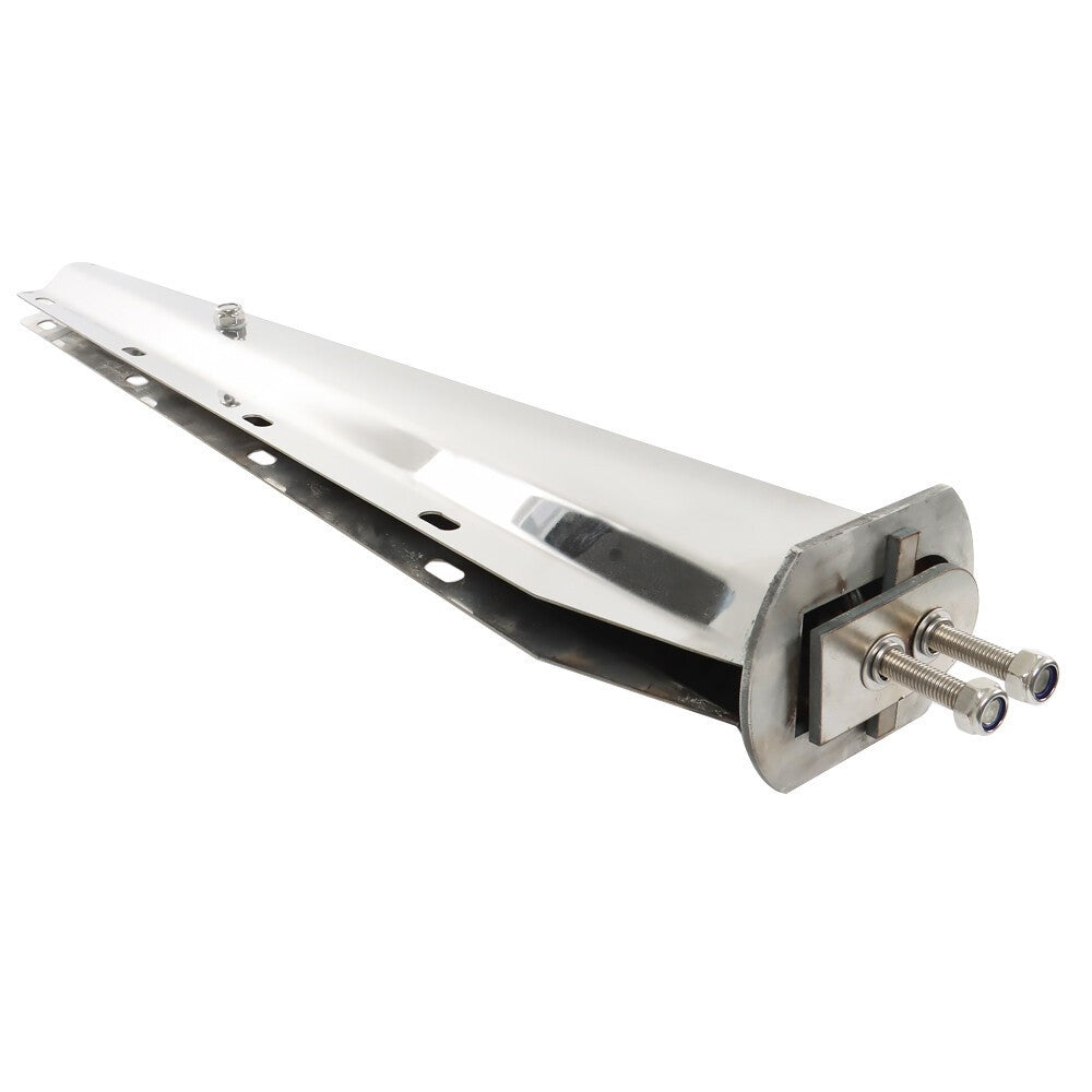 1 1/8" Bolt Semi Truck 30" Stainless Steel Tapered Straight Mud Flap Hanger