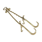 G70 3/8" x 2ft Truck Tow Chain V Type J Hook Durable Towing Chain