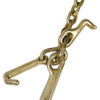G70 3/8" x 2ft Truck Tow Chain V Type J Hook Durable Towing Chain