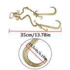 G70 3/8" x 2ft Truck Tow Chain V Type J Hook Durable Towing Chain