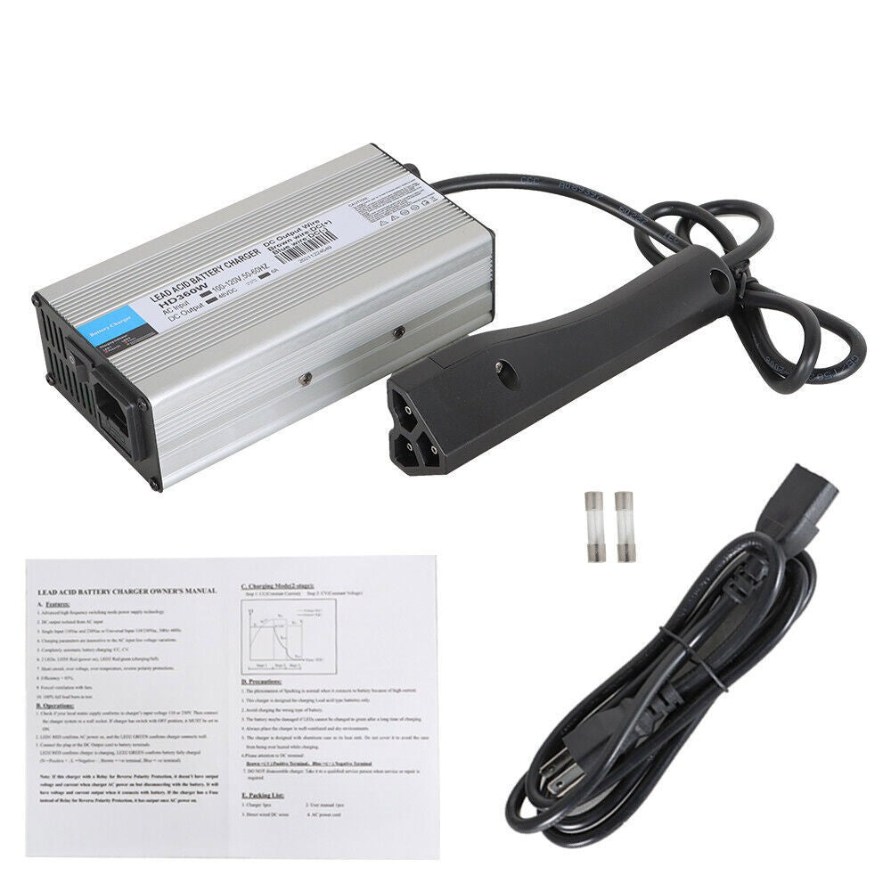 48V 6A Golf Cart Battery Charger for EZGO RXV Club Car DS Yamaha