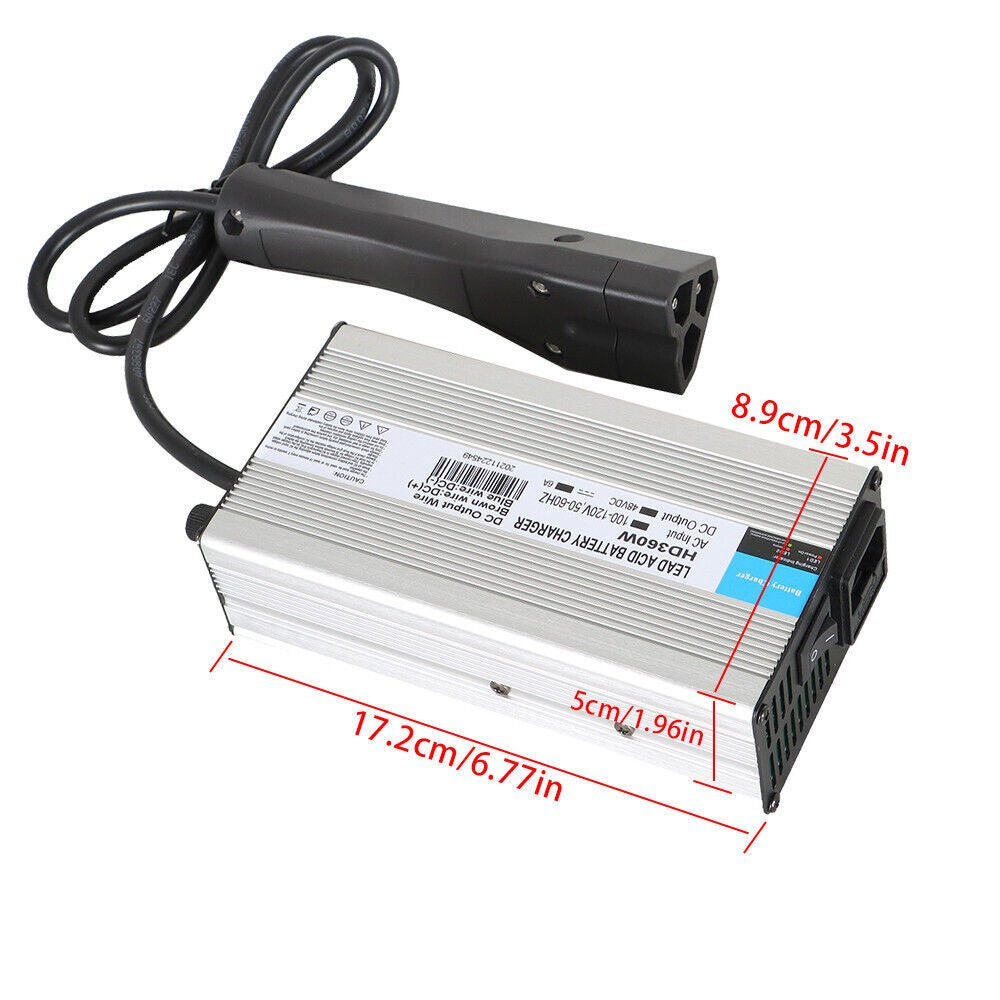 48V 6A Golf Cart Battery Charger for EZGO RXV Club Car DS Yamaha