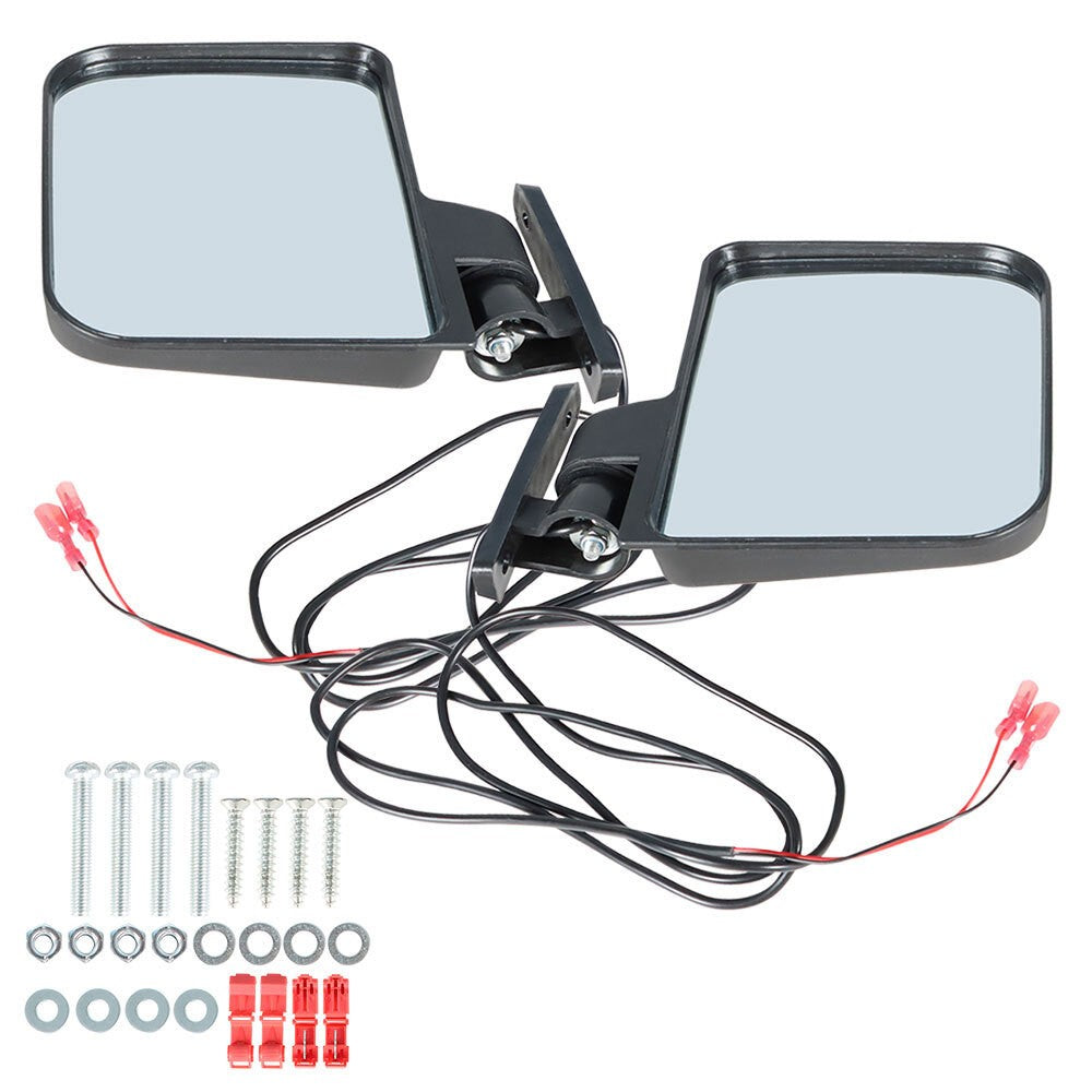 Golf Cart Side Mirrors with LED Arrow Turn Signal for EZGO Club Car Yamaha