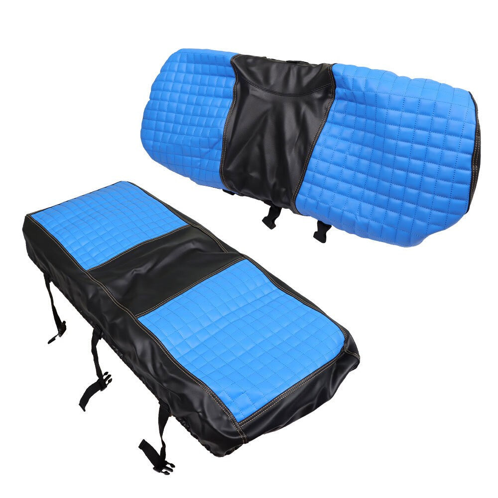 Universal Blue Golf Cart Rear Seat Cover Set for Club Car EZGO Yamaha
