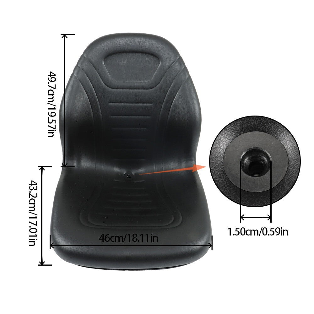 Skid Steer Black Bucket Seat for John Deere 240 250 315 328D 332 7775