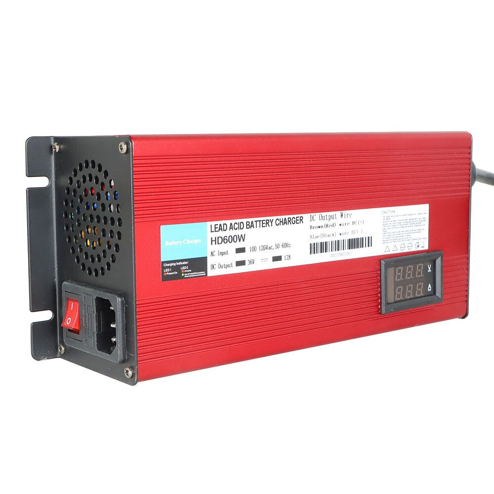 36V 12A Golf Cart Battery Charger for EzGo Club Car TXT D Style Plug