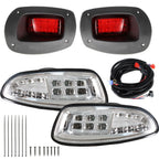 EZGO RXV 2008-15 Golf Cart LED Headlight & Tail Light Kit Deluxe Street Set