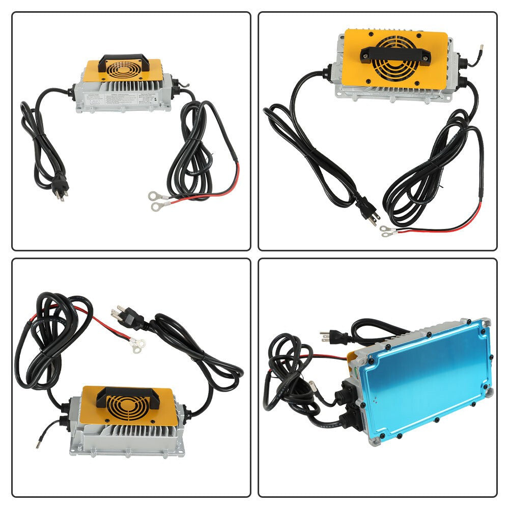 48V 15A Golf Cart Charger for EZGO Club Car Yamaha O-Type Terminal Compatible