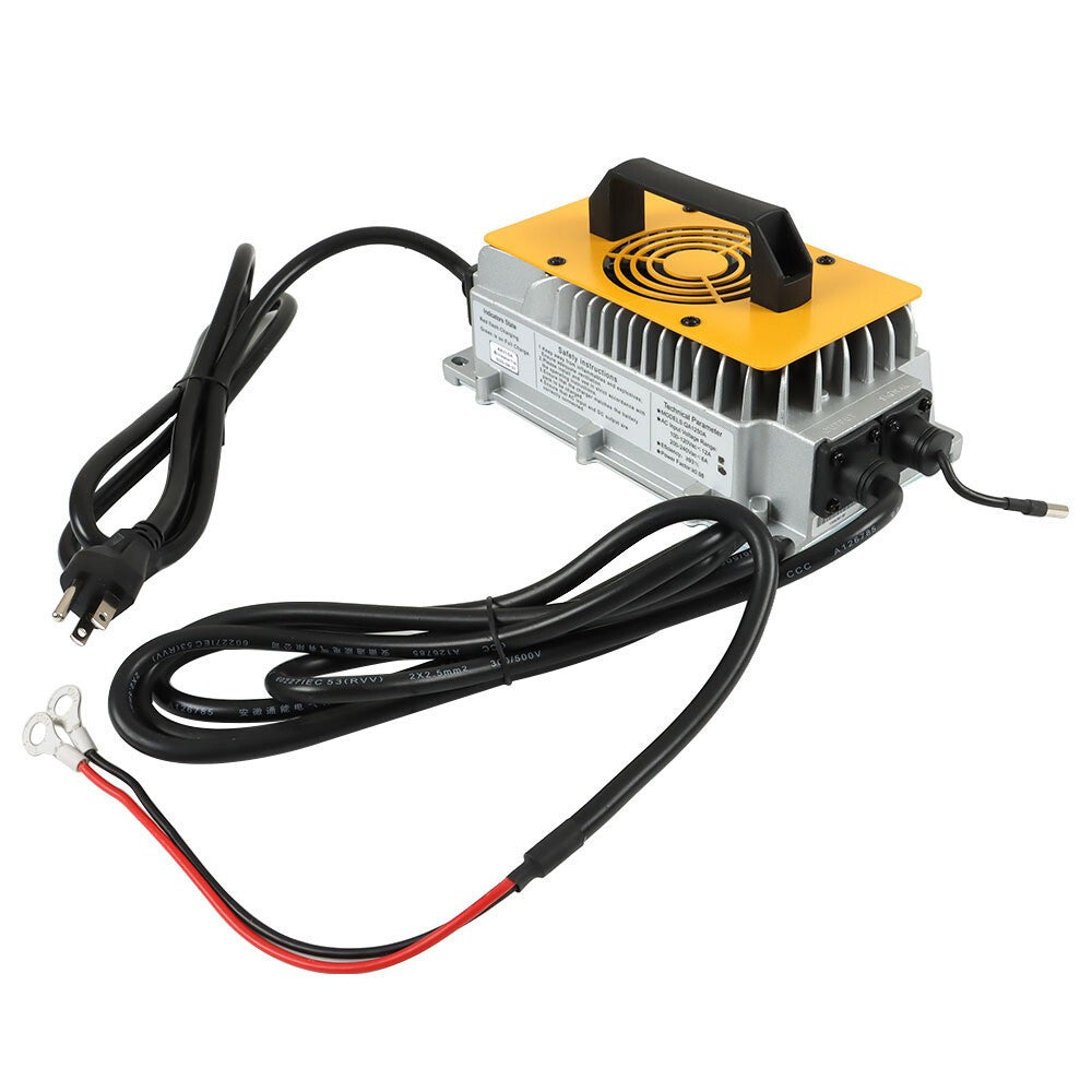 48V 15A Golf Cart Charger for EZGO Club Car Yamaha O-Type Terminal Compatible