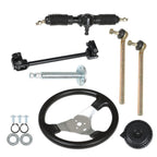 110cc Go Kart Steering Wheel Assembly Steel Gear Rack Pinion Set Unused