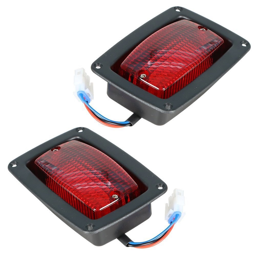 Club Car DS 1982+ LED Tail Light Kit 2x 3-Wire Taillights Golf Cart