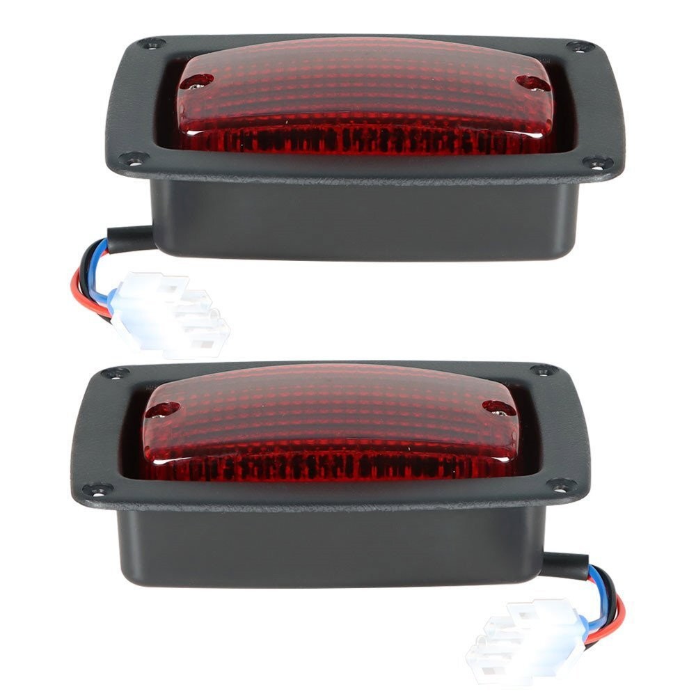 Club Car DS 1982+ LED Tail Light Kit 2x 3-Wire Taillights Golf Cart