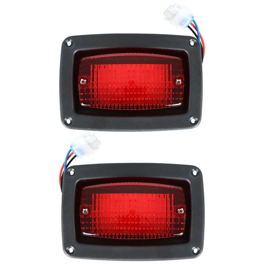 Club Car DS 1982+ LED Tail Light Kit 2x 3-Wire Taillights Golf Cart