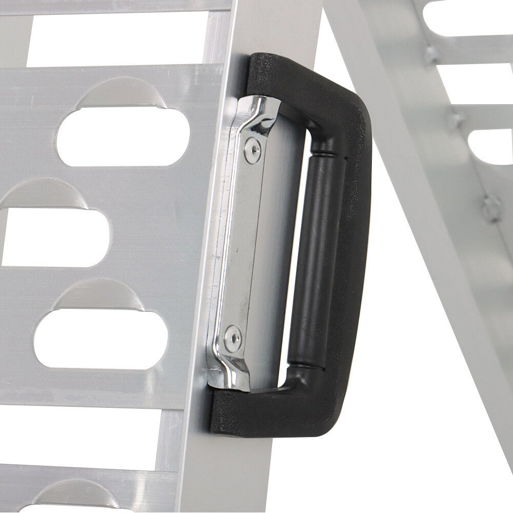 2 Aluminum Arched Loading Ramps for Motorcycle ATV UTV Truck Lawnmower US