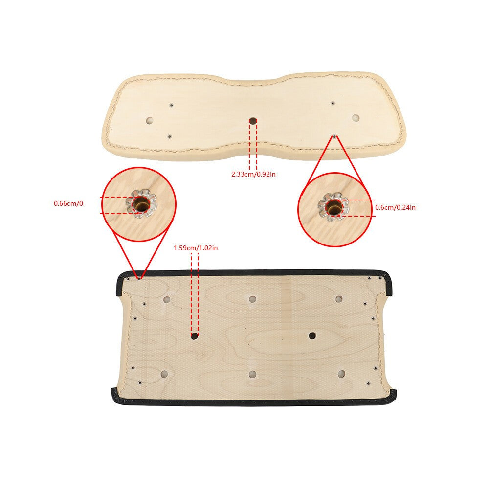 Beige Front Seat Cushion Set for Club Car DS 2000.5-Up Golf Cart Bottom & Back