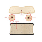 Beige Front Seat Cushion Set for Club Car DS 2000.5-Up Golf Cart Bottom & Back