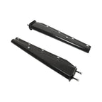 2.5" Semi Truck Mud Flap Hangers Black Steel Spring Loaded Straight 30