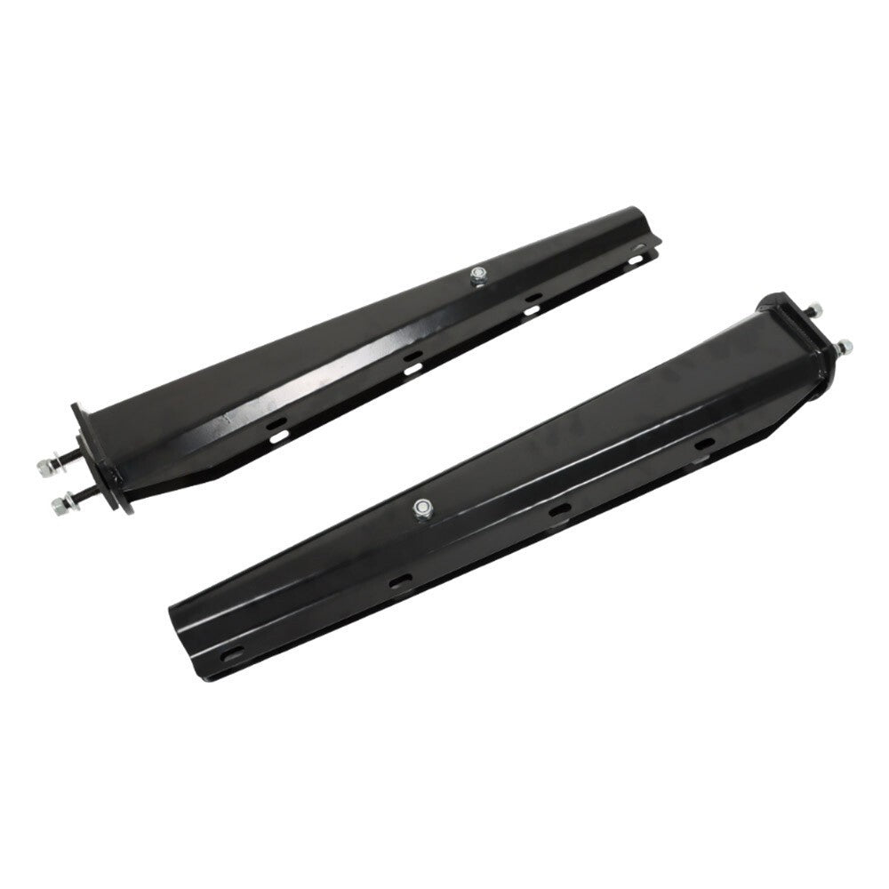 2.5" Semi Truck Mud Flap Hangers Black Steel Spring Loaded Straight 30