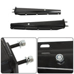 2.5" Semi Truck Mud Flap Hangers Black Steel Spring Loaded Straight 30