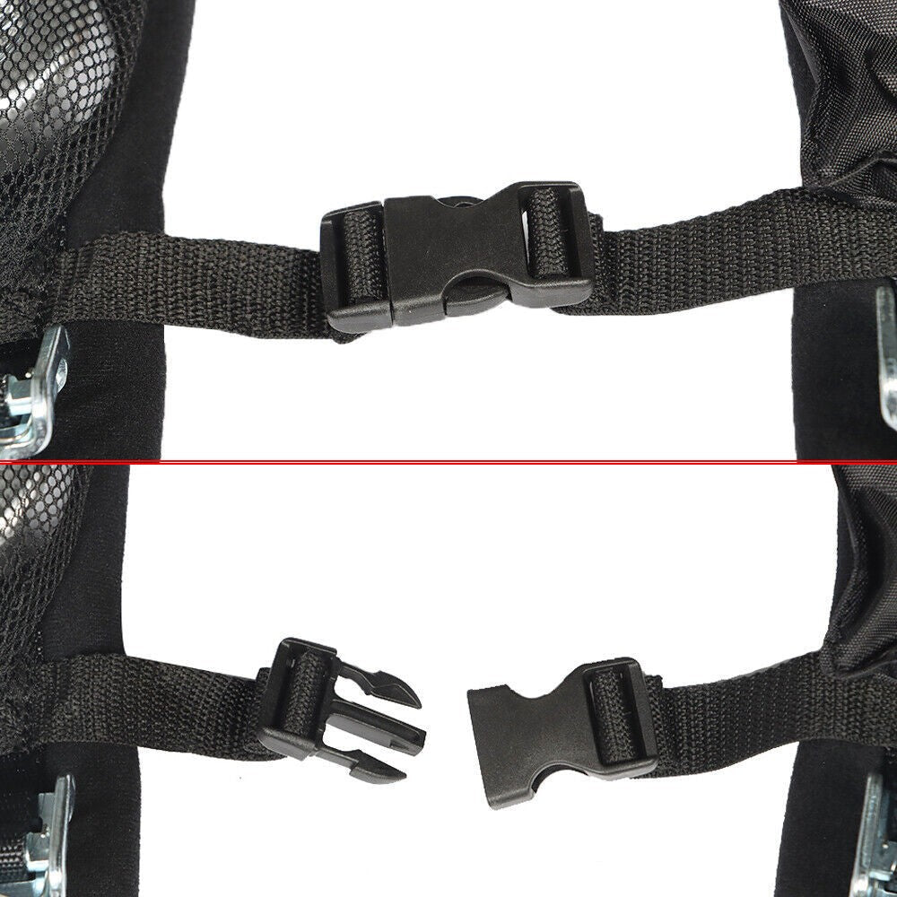 Black 4-Point 2" Padded Seat Belt Harness Pair for Polaris RZR XP S 4 1000