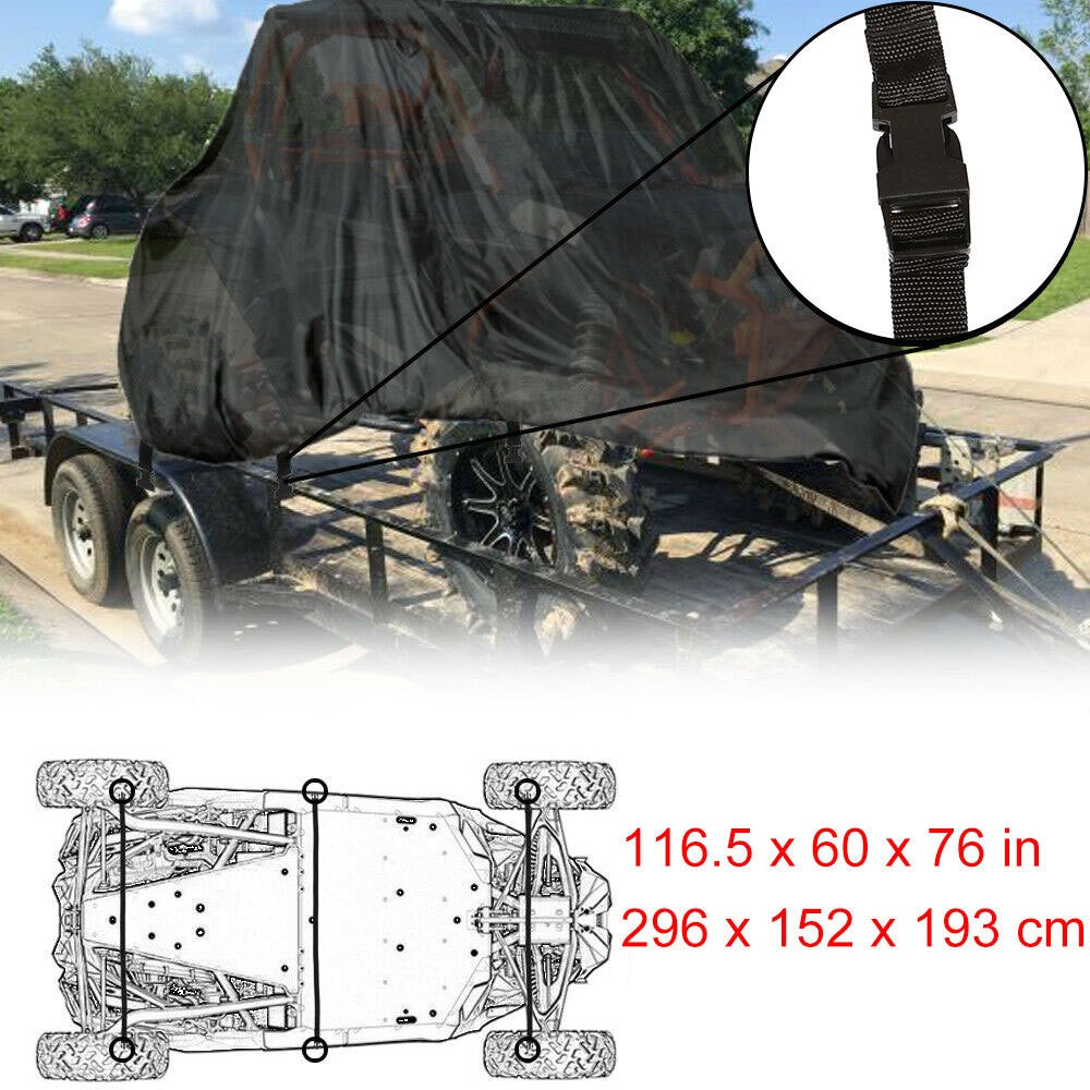 Waterproof Utility Vehicle Cover for Polaris Ranger XP 1000 900 800 ATV UTV