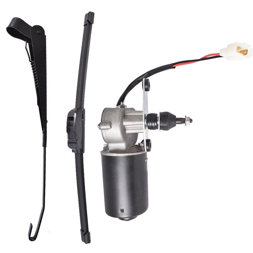 12V Electric Windshield Wiper Motor Kit for Polaris RZR Kawasaki Can Am X3 UTV