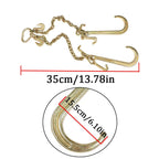 3/8 x 2' V Type Tow Chain J Hook Grab Hook for Tractor Car Wrecker Truck