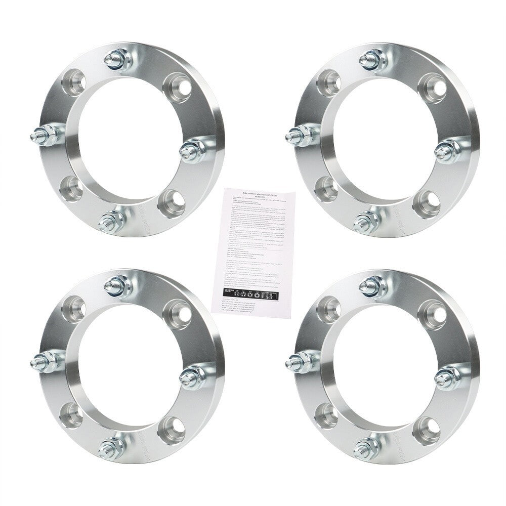 4x 1" Wheel Spacers for Bombardier Outlander 330 2003-2010 4x137 M10x1.25 Silver