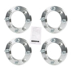 4x 1" Wheel Spacers for Bombardier Outlander 330 2003-2010 4x137 M10x1.25 Silver