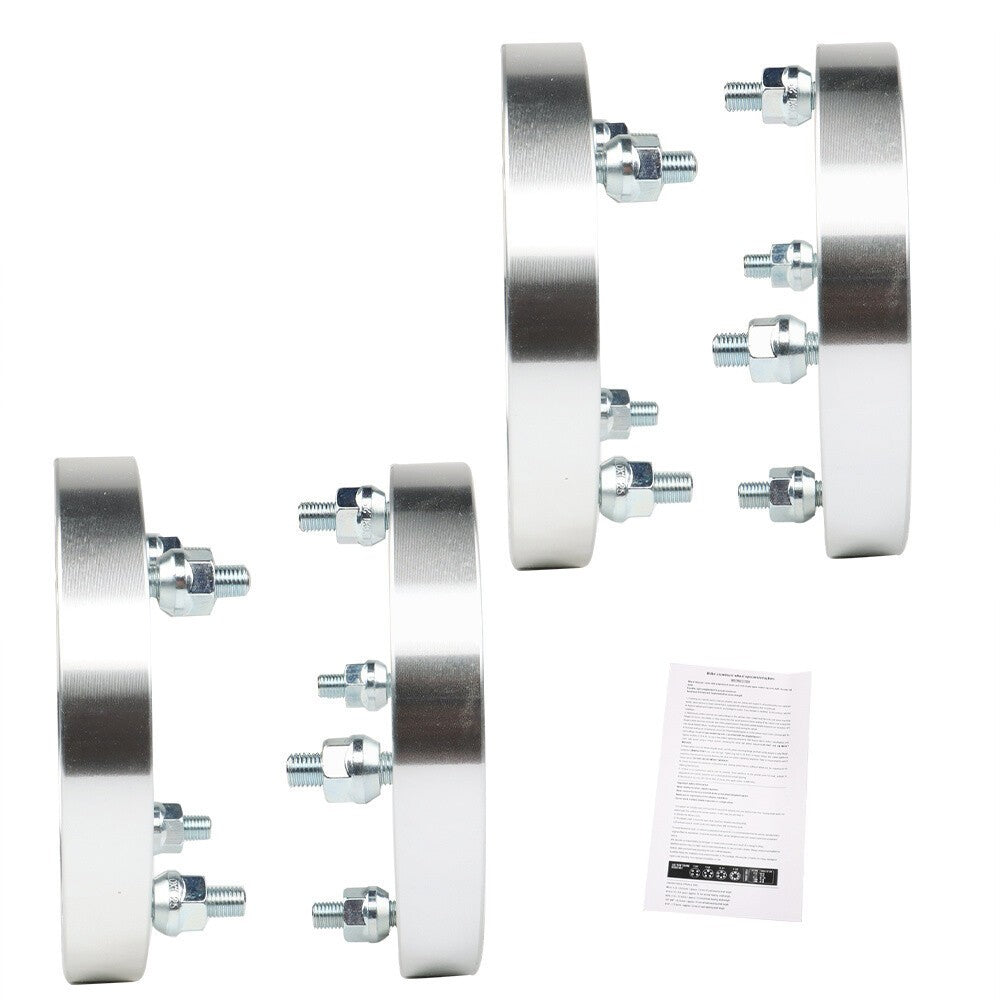 4x 1" Wheel Spacers for Bombardier Outlander 330 2003-2010 4x137 M10x1.25 Silver
