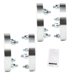 4x 1" Wheel Spacers for Bombardier Outlander 330 2003-2010 4x137 M10x1.25 Silver
