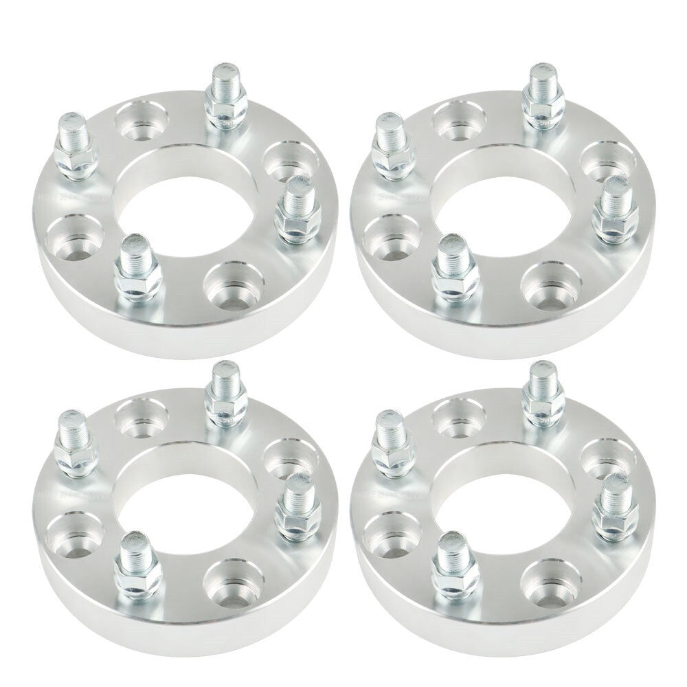 EZ GO Club Car Golf Cart 4x4 ATV Wheel Spacer 4x1" Silver 1/2"x20 Studs