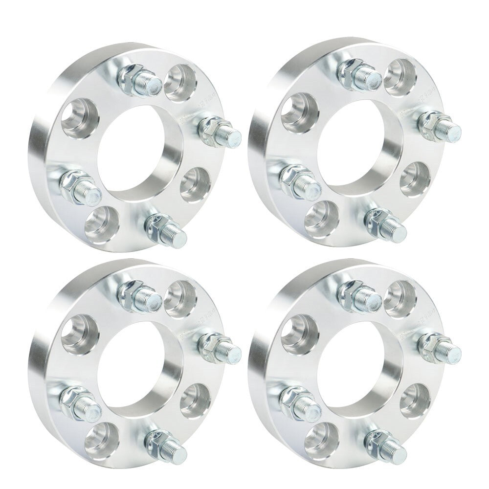 EZ GO Club Car Golf Cart 4x4 ATV Wheel Spacer 4x1" Silver 1/2"x20 Studs