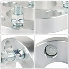 EZ GO Club Car Golf Cart 4x4 ATV Wheel Spacer 4x1" Silver 1/2"x20 Studs