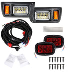 Adjustable LED Headlights & Tail Lights Kit for Club Car DS G & E Golf Cart 1993