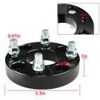 4× 1" 4x4 ATV Wheel Spacers for EZ GO EZGO Club Car Golf Cart Black