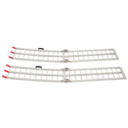 UTV 7.5" Aluminum Folding Loading Ramps 2pcs for Truck Motorcycle Lawn Mower