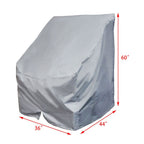 Boat Center Console Cover 60"H x 44"L x 36"W 600D Marine Canvas Waterproof
