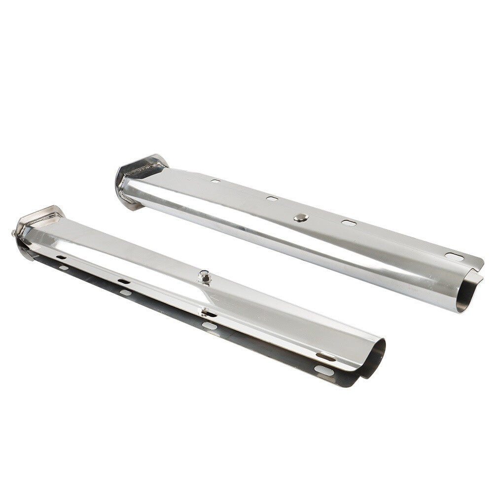 Stainless Steel Straight Mud Flap Hanger 2.5" Bolt Semi Truck 30" Tapered