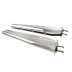 Stainless Steel Straight Mud Flap Hanger 2.5" Bolt Semi Truck 30" Tapered