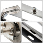 Stainless Steel Straight Mud Flap Hanger 2.5" Bolt Semi Truck 30" Tapered