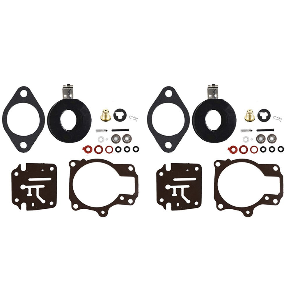 Johnson Evinrude 50-60HP Carburetor Rebuild Kit w Float 2Pcs Fit